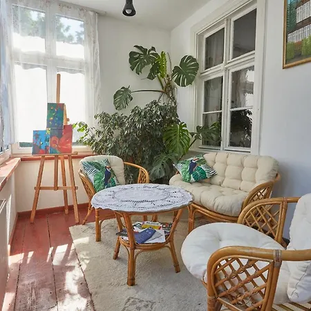 Apartament Ze Słoneczną Werandą -250 M Do Plaży *